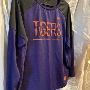 Nike Dri Fit Clemson Tigers Long Sleeve Men Size L